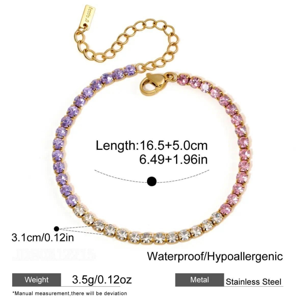 Luxurious Series Simple Patchwork Rectangle Fish Stainless Steel Waterproof   Gold Color  Women's Chain Bracelets 