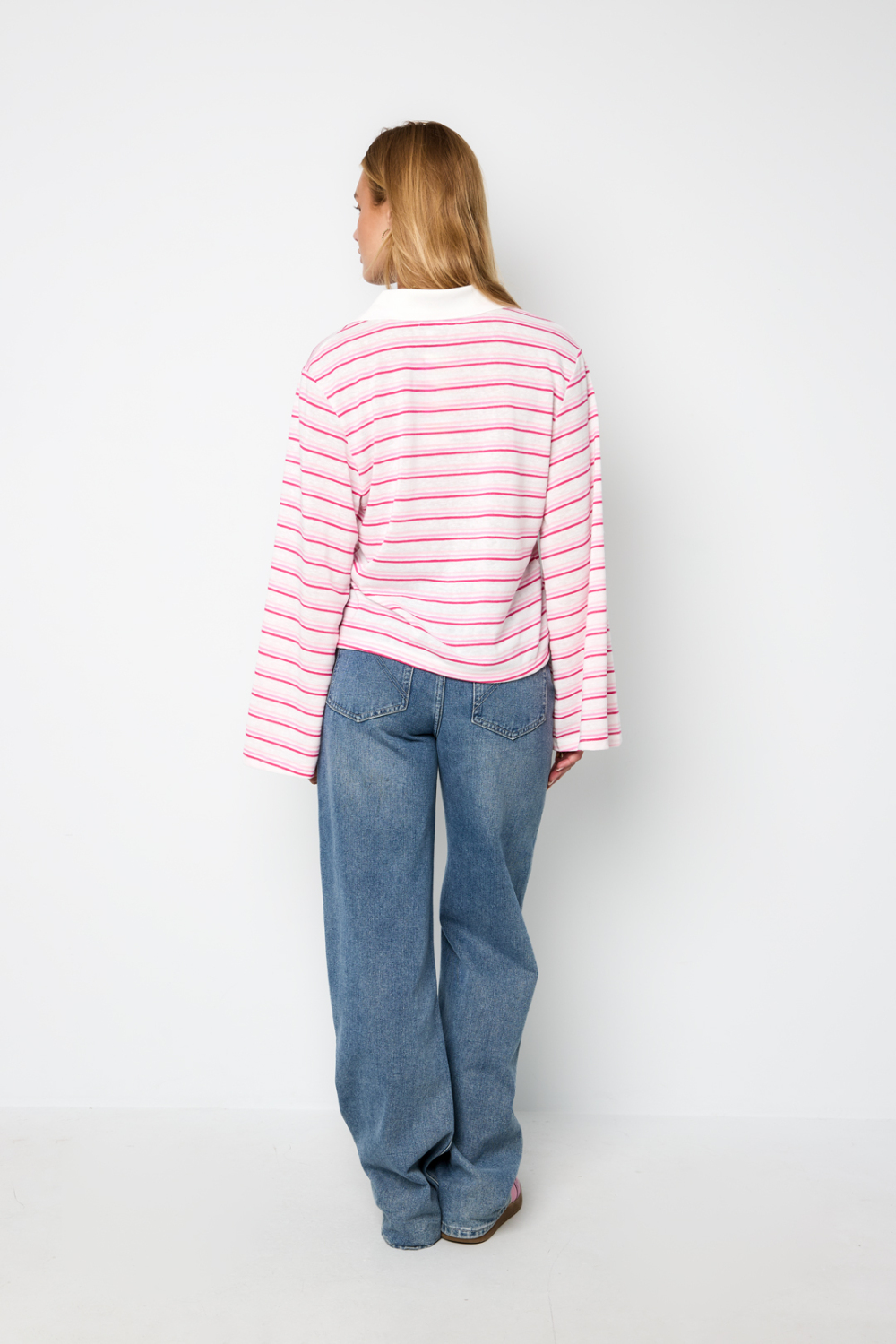 Striped Stretch Polo Coord Picture7