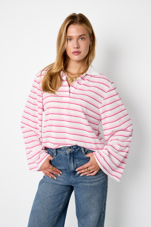 Striped Stretch Polo Coord h5 Picture5