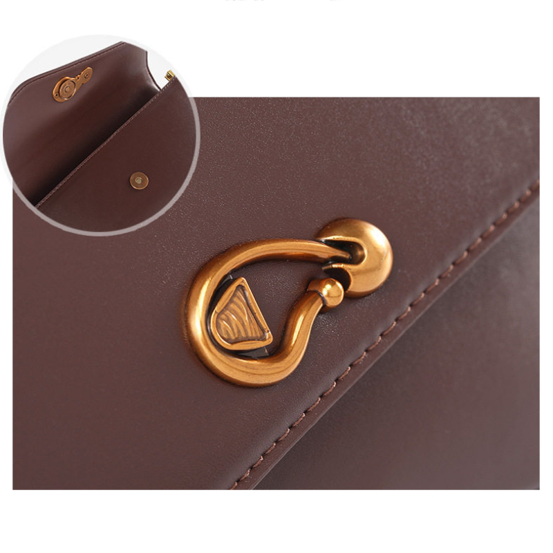 Casual Style Metal Hardware Irregular Shape Solid Color Pu Women's Underarm Shoulder Bags Picture6
