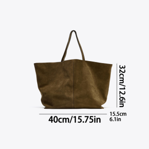 Casual Style None Solid Color Suede Women's Square Tote Bags h5 Picture11