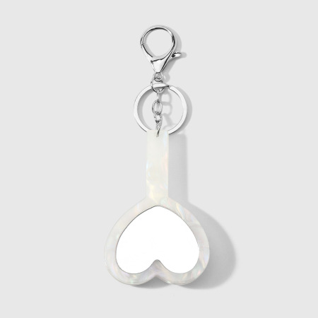 Simple Series Daily Irregular Shape Heart Acrylic Keychain