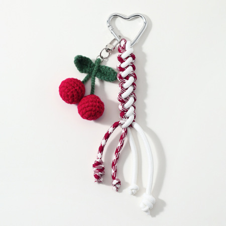Simple Series Daily Heart Fruit Strawberry Alloy Bag Charms