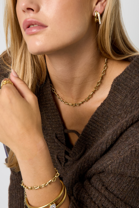 Stainless Steel Chain Necklaces Geometric Shape Simple Daily Simple Series Women's Jewelry 2