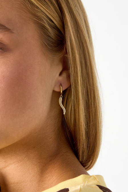 Stainless Steel Drop Earrings Snake Simple Daily Simple Series Women's Jewelry 2
