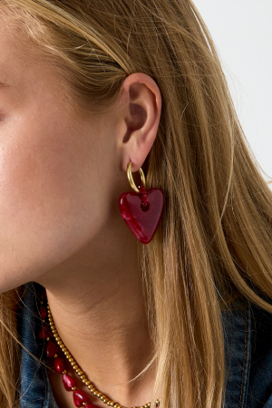 Resin Drop Earrings Heart Casual Daily Simple Series Women's Jewelry h5 Picture2