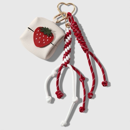 Simple Series Daily Fruit Bow Knot Twist Alloy Bag Charms