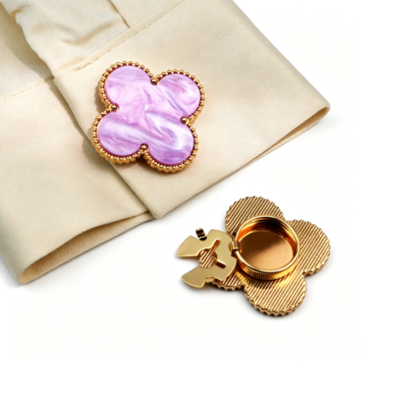 Simple Series Daily Solid Color Clover Sea Shells Shell Cufflinks