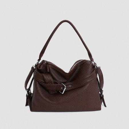 Office Style Solid Color Pu Women's Shoulder Bags