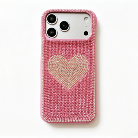Gorgeous Rhinestones Heart Mixed Color Phone Cases 2