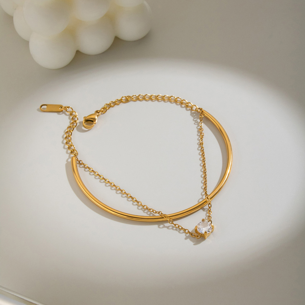Stainless Steel Waterproof Gold Color Women's Chain Bracelets Picture3