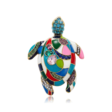 Luxe Serie Retro Dierenbroches Van Metaal Met Strass-Steentjes In Diverse Kleuren