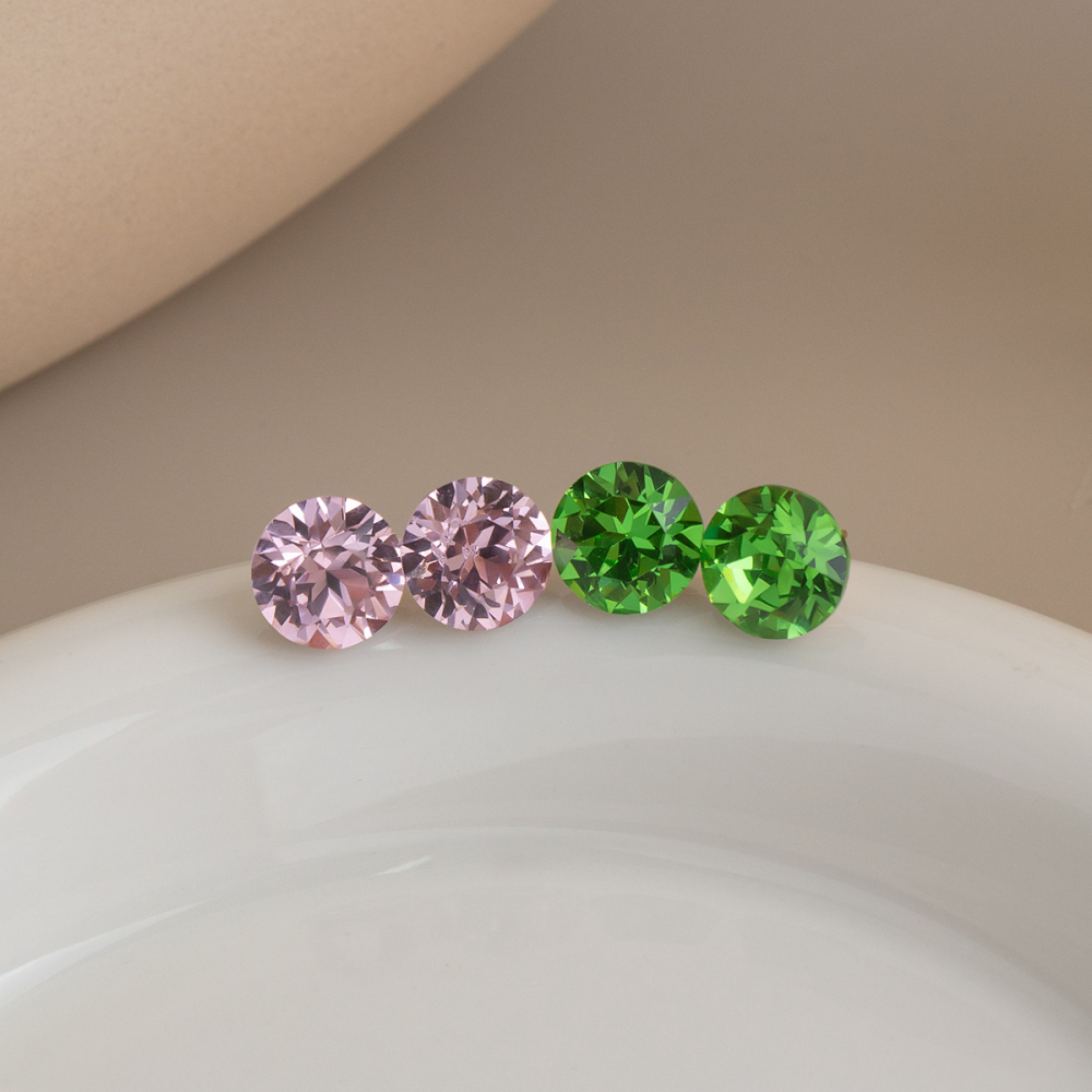 Stainless Steel Waterproof Crystal Women's Stud Earrings Picture6