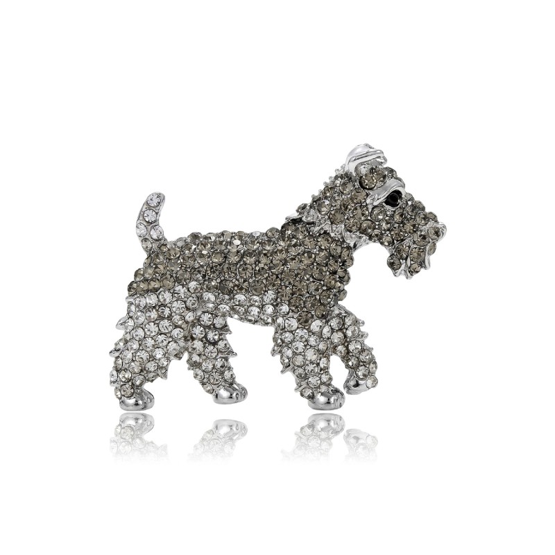 Luxurious Series Cute Animal Puppy Mixed Color Metal Rhinestone Brooches Picture2