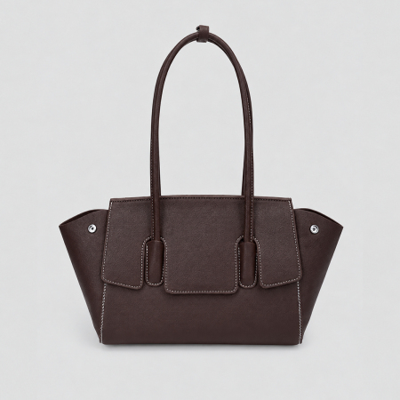 Bolso Tote De Mujer De Pu De Color Liso Estilo Oficina