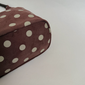 Parisian Chic Style Polka Dots Imitation Suede Women's Shoulder Bags h5 Picture5