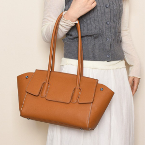 Office Style Solid Color Pu Women's Tote Bag h5 Picture2