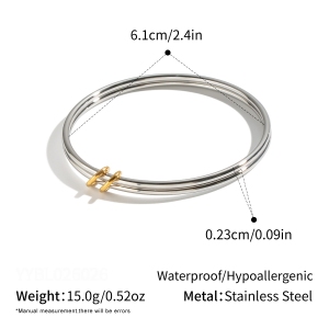 Stainless Steel Waterproof Women's Bangles h5