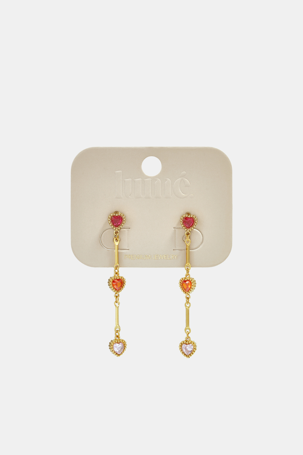 Stainless Steel Dangle Earrings Heart Elegant Office Simple Series Women's Jewelry Picture3