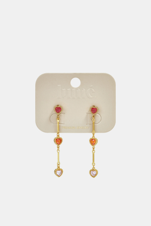 Stainless Steel Dangle Earrings Heart Elegant Office Simple Series Women's Jewelry h5 Picture3