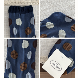Women's Retro Paisley Pattern Polka Dots Color Clash Small Floral Mid-Calf Socks h5 Picture4