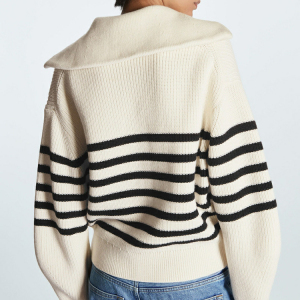 Casual Stripes Straight Acrylic Knitted Jumper h5 Picture5