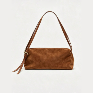 Minimalist Style None Solid Color Suede Women's Square Shoulder Bags h5 Picture2