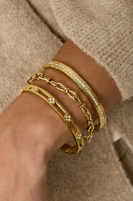 Stainless Steel Bangles Circle Simple Daily Simple Series Women's Jewelry 2