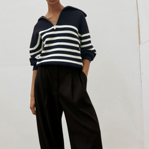 Casual Stripes Straight Acrylic Knitted Jumper h5 Picture2