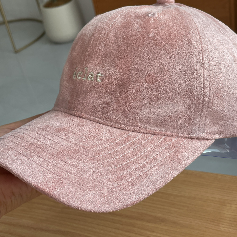 Simple Series Casual Letter Solid Color Suede Baseball Cap Picture6