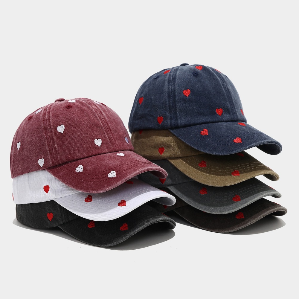 Simple Series Casual Heart Solid Color Cotton Baseball Cap Picture5