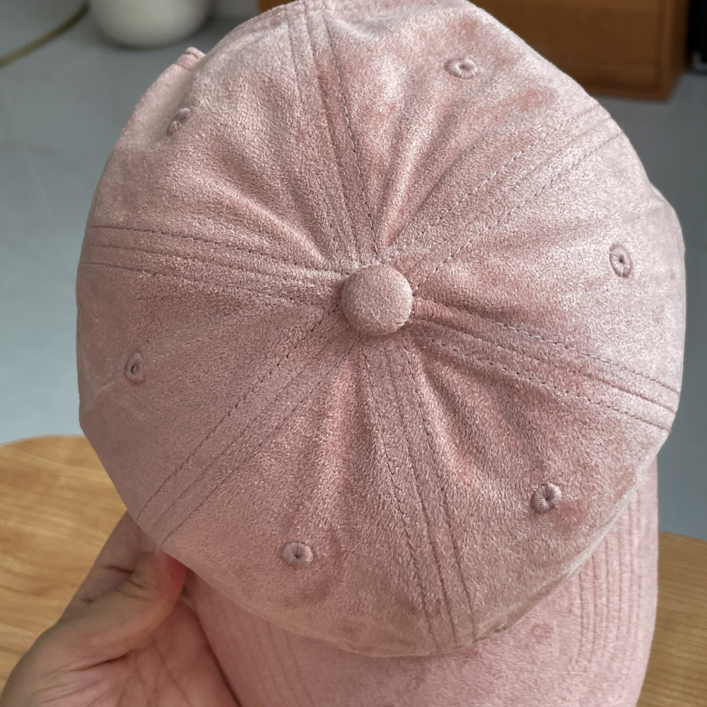 Simple Series Casual Letter Solid Color Suede Baseball Cap Picture7
