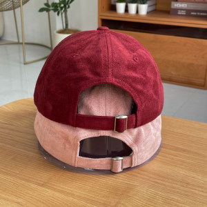 Simple Series Casual Letter Solid Color Suede Baseball Cap h5 Picture4