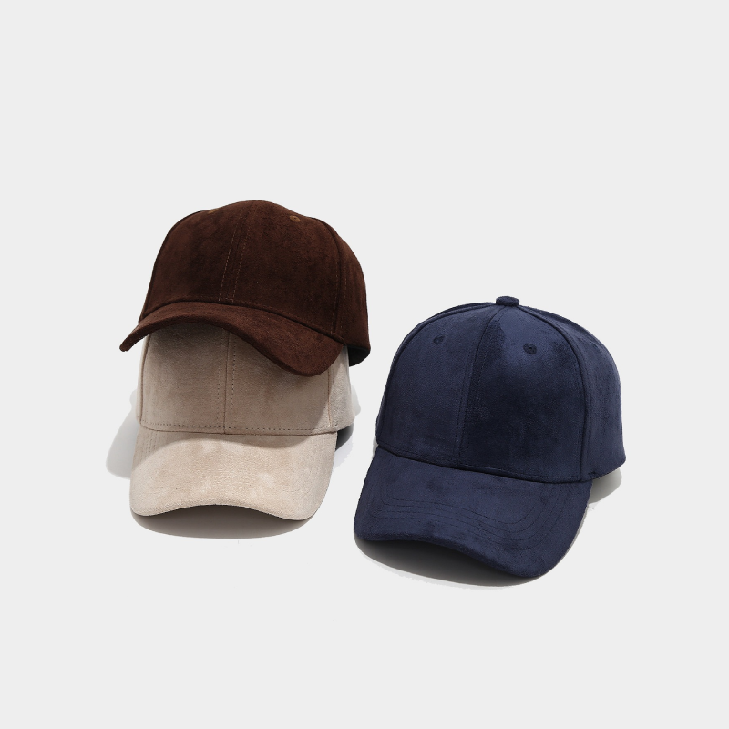 Simple Series Daily Solid Color Suede Baseball Cap Picture2