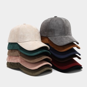 Simple Series Daily Solid Color Suede Baseball Cap h5 Picture3
