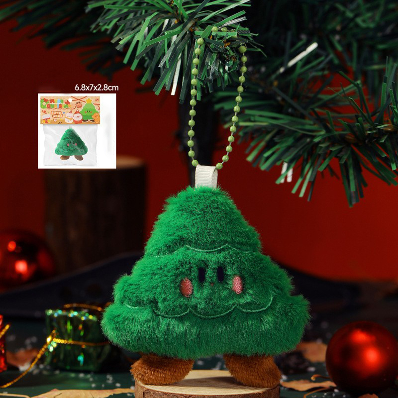 Cute Christmas Plush Keychain