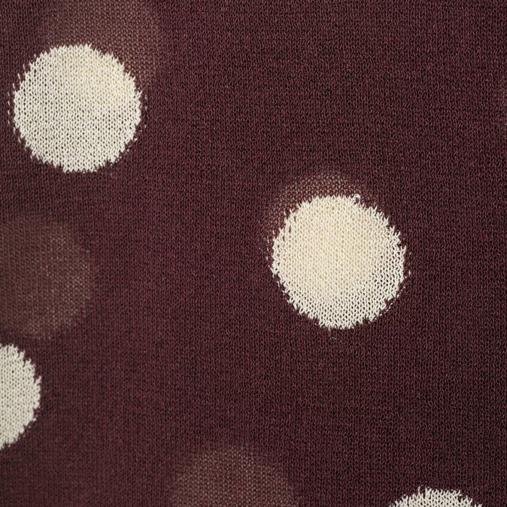 Retro Elegant Polka Dots Sheer Slim Fit Knitted Jumper h5Picture5