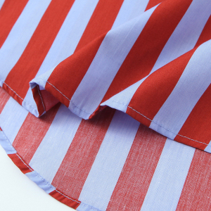 Casual Stripes Bow Tie-Up Loose Fit  Blouses & Shirts h5 Picture6