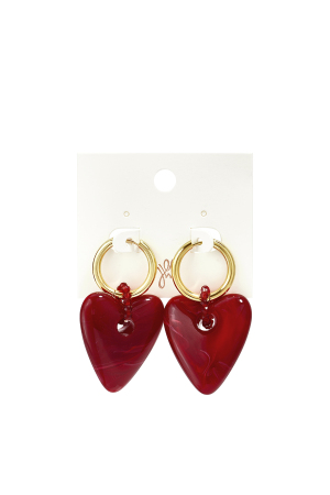 Resin Drop Earrings Heart Casual Daily Simple Series Women's Jewelry h5 Picture4