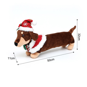 Cute Christmas Sausage Dog Doll h5 