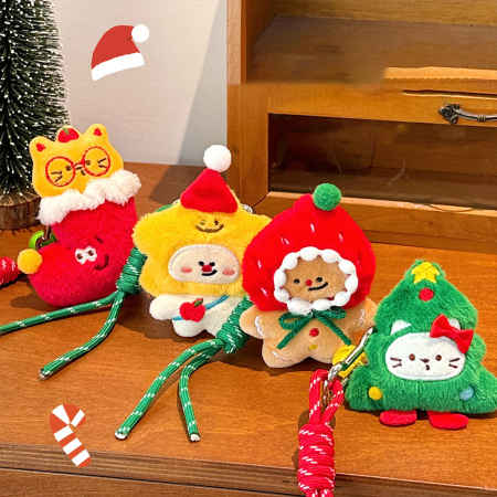 Schattige Pluche Kerstbedeltjes