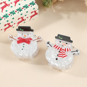 Simple Series Cute Cartoon Christmas Acetate Hair Claws h5 Picture2