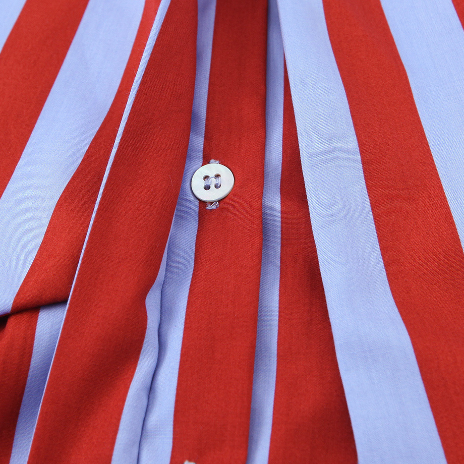Casual Stripes Bow Tie-Up Loose Fit  Blouses & Shirts Picture7