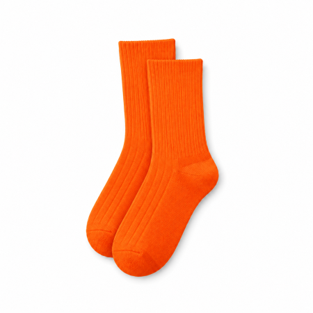 Slight Bounce Basic Solid Color Mid-Calf Socks