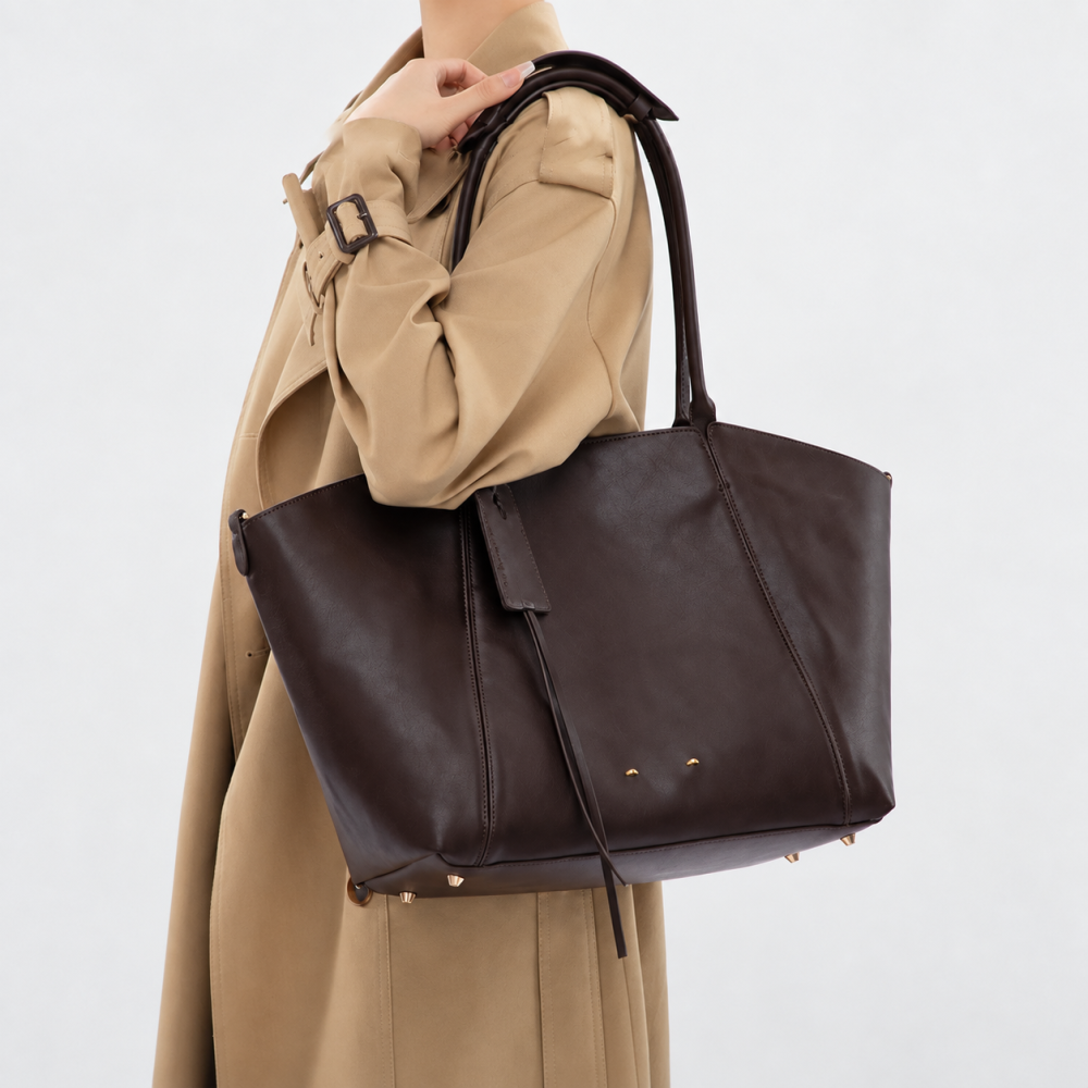 Casual Style Patchwork Solid Color Patchwork Suede Women's Tote Bags Picture4