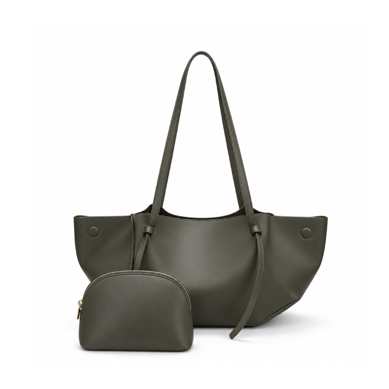 Minimalist Style None Solid Color Premium Quality Pu Women's Pillow Bag Tote Bags