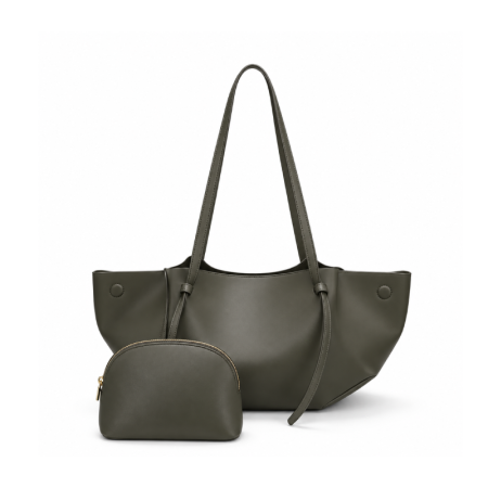 Minimalistisches Design, Einfarbig, Premium-Qualität, Pu-Leder, Damen-Kissentasche, Tragetasche 2