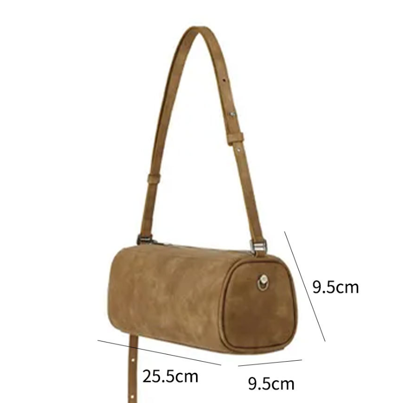Minimalist Style None Solid Color Suede Women's Underarm Shoulder Bags h5Picture6