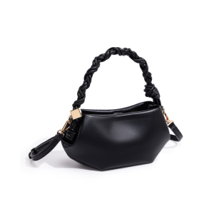 Minimalist Style Metal Hardware Irregular Shape Solid Color Twist Pu Women's Square Crossbody Bags h5 Picture2
