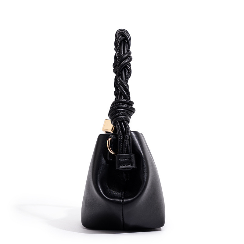 Minimalist Style Metal Hardware Irregular Shape Solid Color Twist Pu Women's Square Crossbody Bags h5Picture3